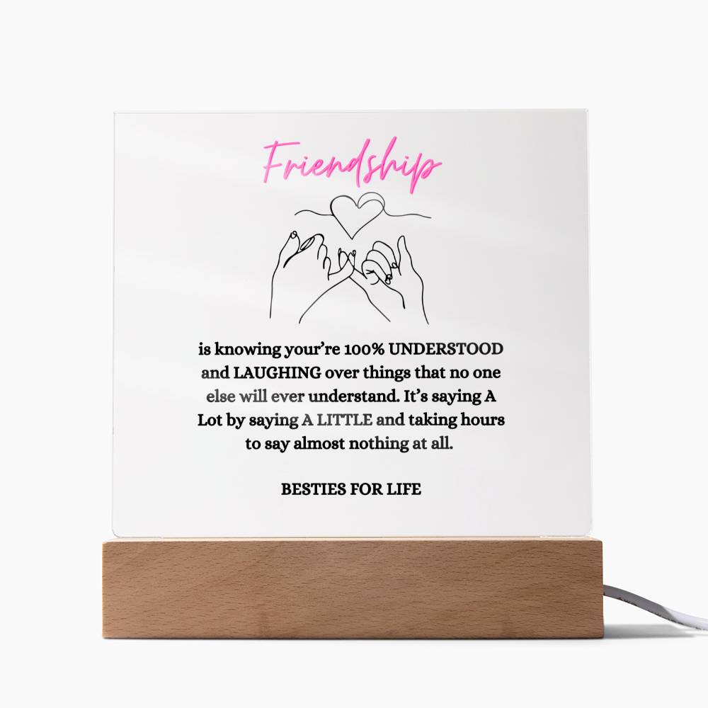 Besties for Life Plaque